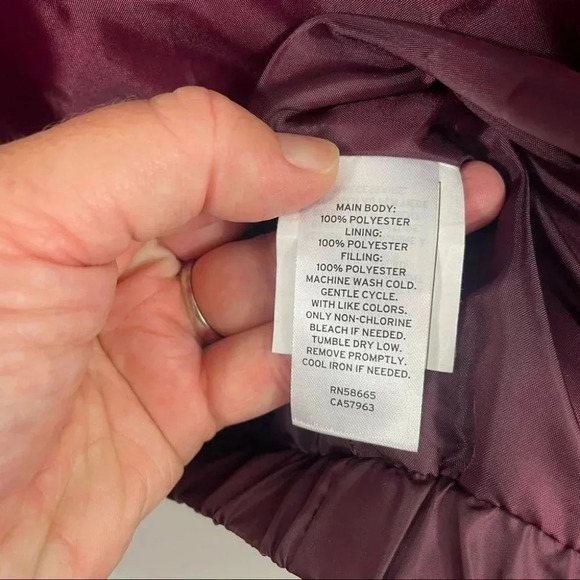 Abound Burgundy Puffer Jacket - Picture 12 of 12
